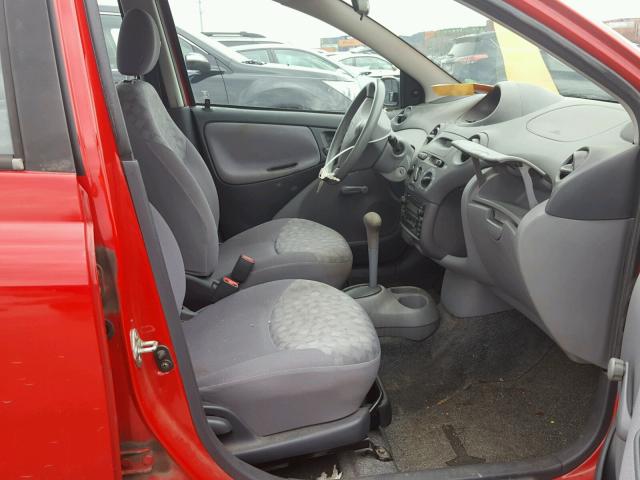 JTDBT1238Y0059824 - 2000 TOYOTA ECHO RED photo 5