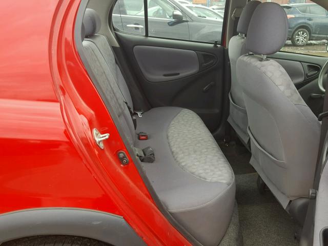 JTDBT1238Y0059824 - 2000 TOYOTA ECHO RED photo 6