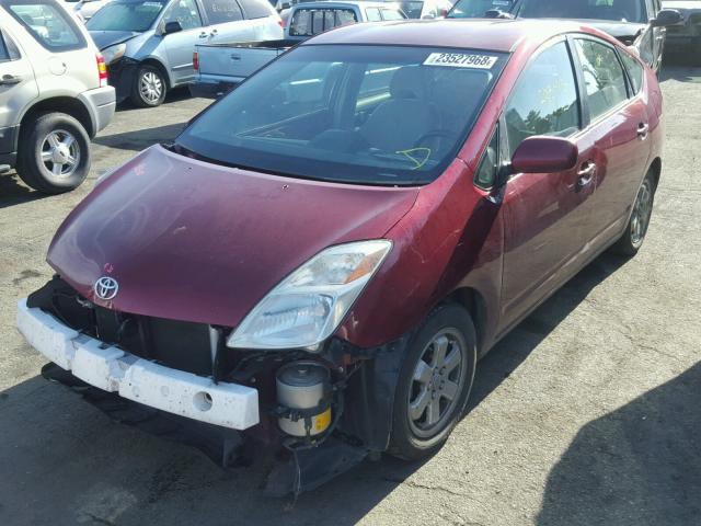 JTDKB20U457029856 - 2005 TOYOTA PRIUS RED photo 2