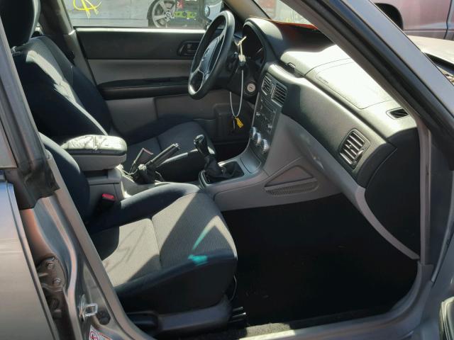 JF1SG66628G713865 - 2008 SUBARU FORESTER S Մոխրագույն լուսանկար 5