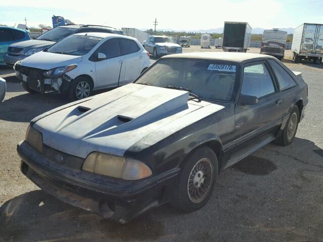 1FACP42E4LF224128 - 1990 FORD MUSTANG GT BLACK photo 2