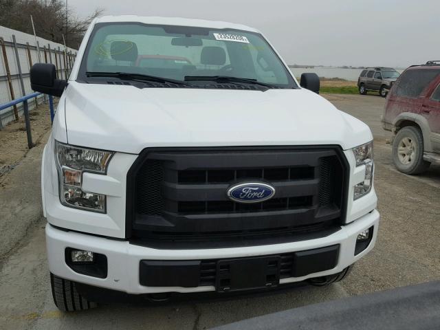 1FTMF1EFXGFB98418 - 2016 FORD F150 WHITE photo 9