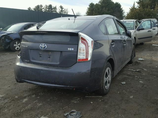 JTDKN3DU6C1537253 - 2012 TOYOTA PRIUS CHARCOAL photo 4