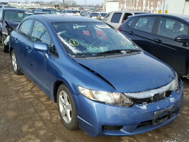 19XFA16659E019673 - 2009 HONDA CIVIC BLUE photo 1