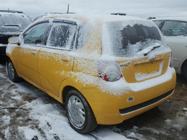 KL1TD66E29B611454 - 2009 CHEVROLET AVEO LS YELLOW photo 3