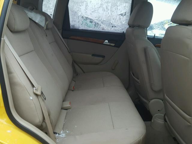 KL1TD66E29B611454 - 2009 CHEVROLET AVEO LS YELLOW photo 6