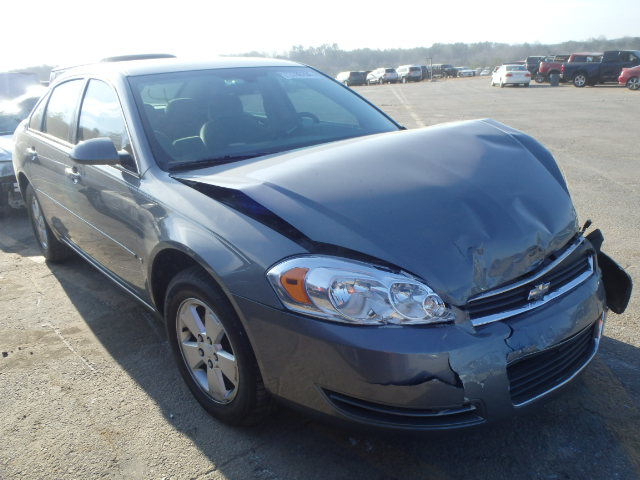 2G1WT55N179249211 - 2007 CHEVROLET IMPALA LT GRAY photo 1