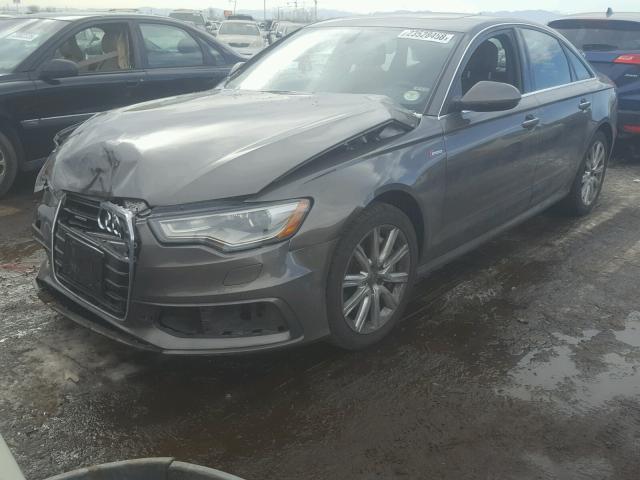 WAUHGAFC2CN096966 - 2012 AUDI A6 PRESTIG GRAY photo 2