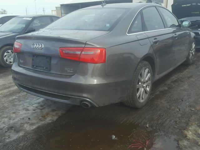 WAUHGAFC2CN096966 - 2012 AUDI A6 PRESTIG GRAY photo 4