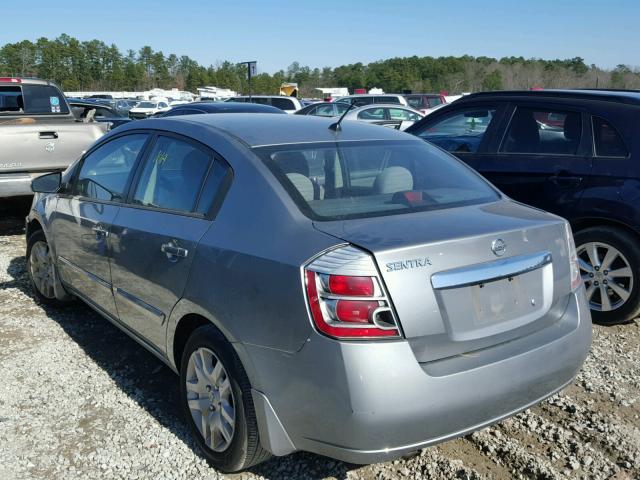 3N1AB6AP2AL663722 - 2010 NISSAN SENTRA 2.0 GRAY photo 3