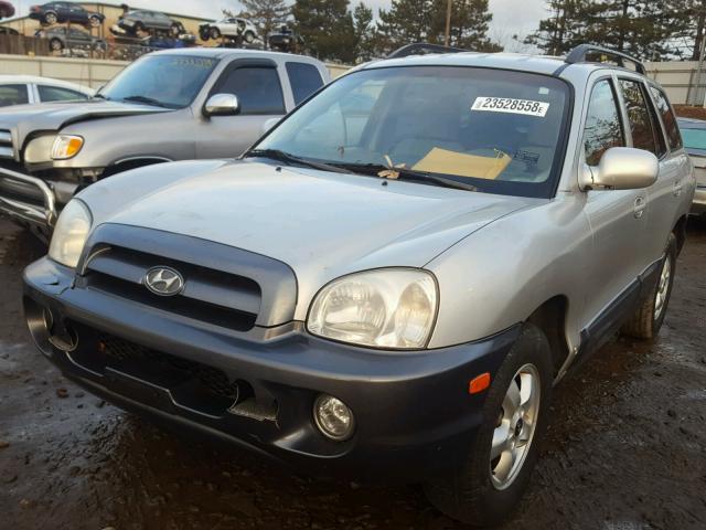 KM8SC73D15U866695 - 2005 HYUNDAI SANTA FE G SILVER photo 2