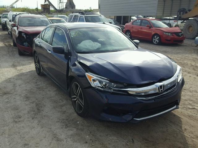 1HGCR2F59GA029617 - 2016 HONDA ACCORD SPO BLUE photo 1