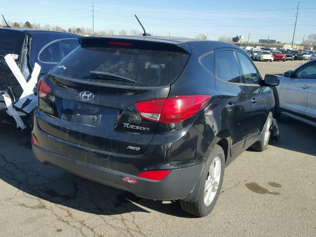 KM8JUCAC6BU122419 - 2011 HYUNDAI TUCSON GLS BLACK photo 4