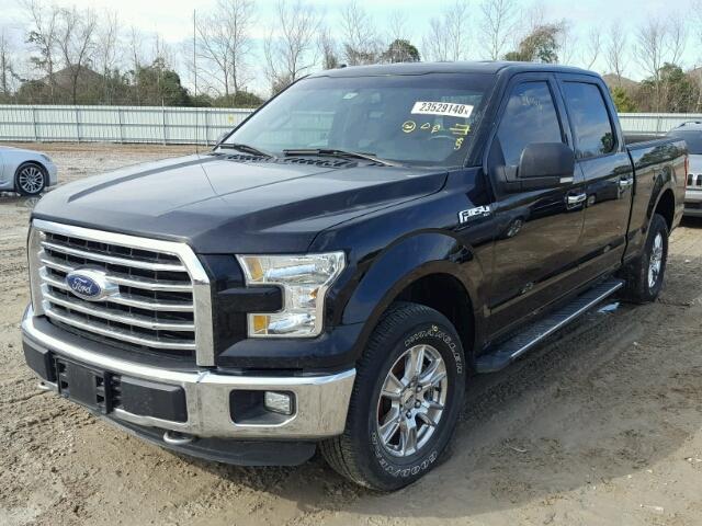 1FTFW1EF5GKF64124 - 2016 FORD F150 SUPER BLACK photo 2