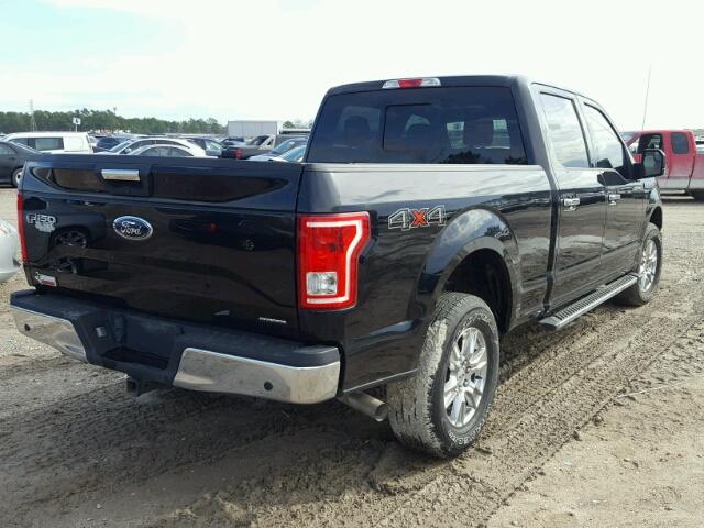 1FTFW1EF5GKF64124 - 2016 FORD F150 SUPER BLACK photo 4