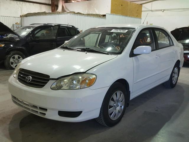 JTDBR32E130028824 - 2003 TOYOTA COROLLA CE WHITE photo 2