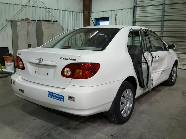 JTDBR32E130028824 - 2003 TOYOTA COROLLA CE WHITE photo 4