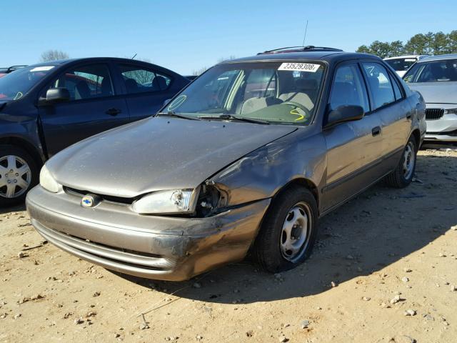 1Y1SK5284XZ409350 - 1999 CHEVROLET GEO PRIZM 棕色 照片 2