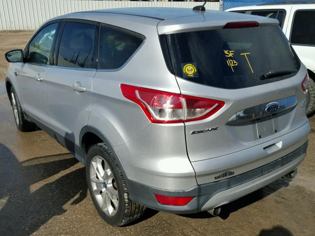 1FMCU0HXXDUB28811 - 2013 FORD ESCAPE SEL SILVER photo 3