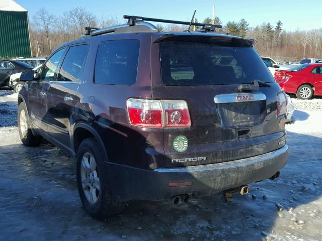 1GKEV237X8J264168 - 2008 GMC ACADIA SLT MAROON photo 3