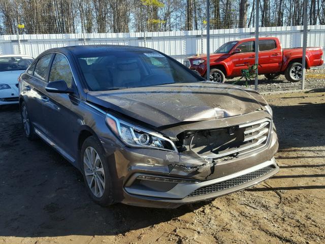 5NPE34AF5FH101358 - 2015 HYUNDAI SONATA SPO GRAY photo 1