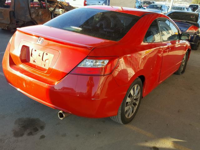 2HGFG12949H531543 - 2009 HONDA CIVIC EXL RED photo 4