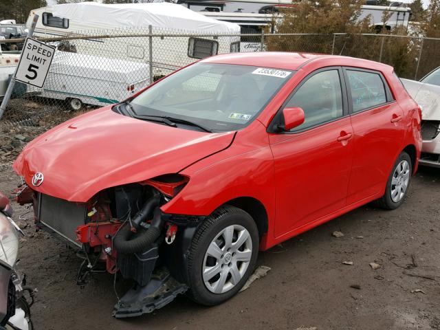 2T1LE4EE3CC022045 - 2012 TOYOTA COROLLA MA RED photo 2