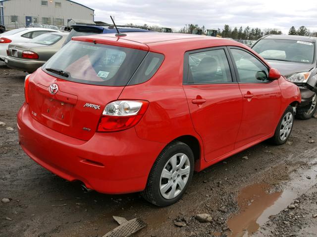 2T1LE4EE3CC022045 - 2012 TOYOTA COROLLA MA RED photo 4