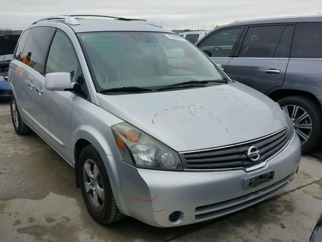 5N1BV28U37N108859 - 2007 NISSAN QUEST S SILVER photo 1