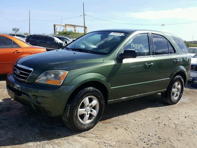 KNDJD736575753330 - 2007 KIA SORENTO EX GREEN photo 2