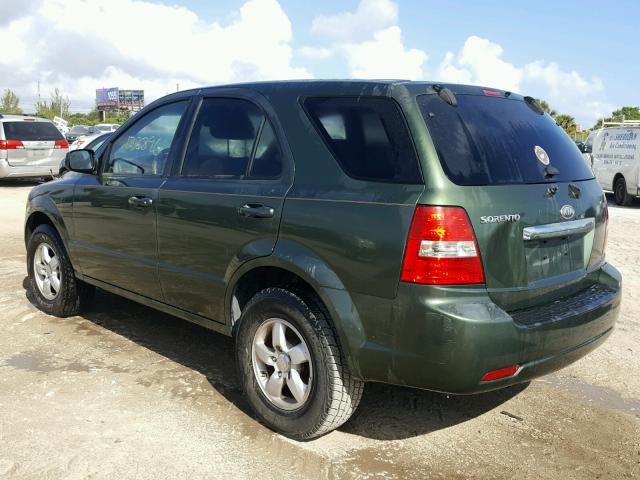 KNDJD736575753330 - 2007 KIA SORENTO EX GREEN photo 3