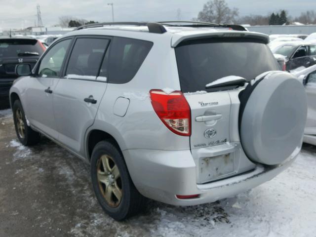 JTMZD33V675063959 - 2007 TOYOTA RAV4 SILVER photo 3