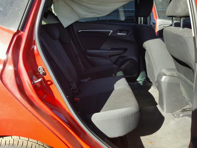 JHMGK5H57GX007792 - 2016 HONDA FIT LX أحمر صورة 6