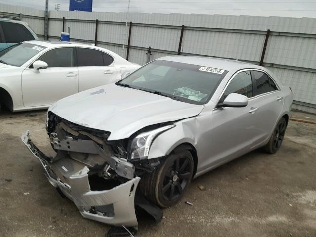 1G6AA5RA0E0121406 - 2014 CADILLAC ATS SILVER photo 2