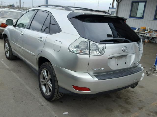 JTJGW31U172004716 - 2007 LEXUS RX 400H SILVER photo 3