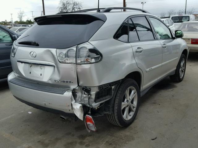 JTJGW31U172004716 - 2007 LEXUS RX 400H SILVER photo 4