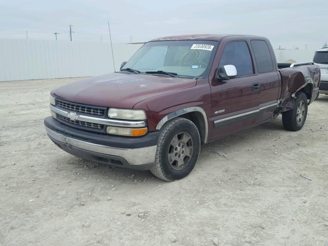 1GCEC19V01Z208569 - 2001 CHEVROLET SILVERADO MAROON photo 2