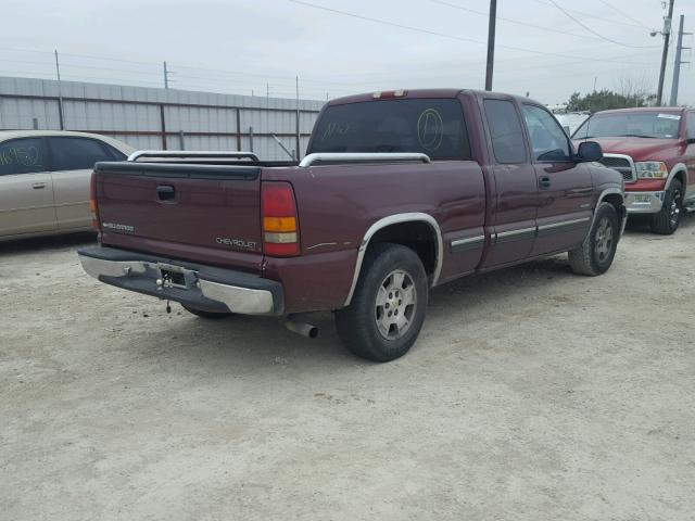 1GCEC19V01Z208569 - 2001 CHEVROLET SILVERADO MAROON photo 4