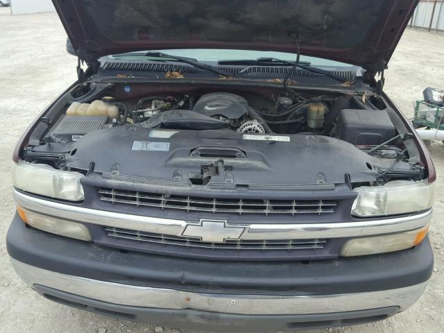 1GCEC19V01Z208569 - 2001 CHEVROLET SILVERADO MAROON photo 7