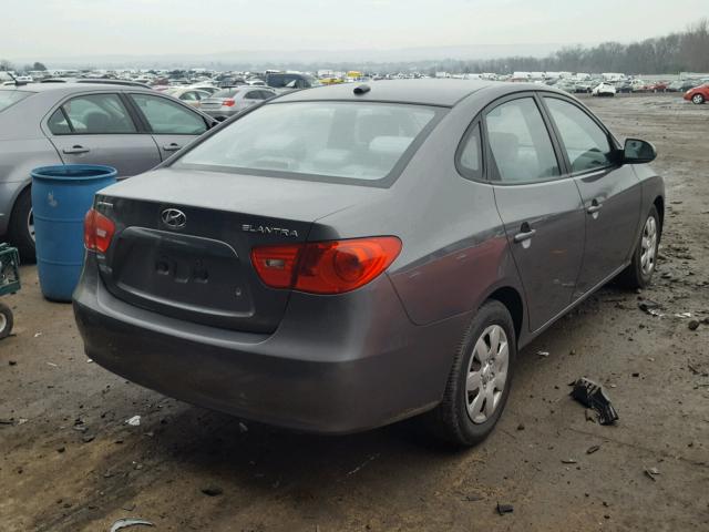 KMHDU46D28U440938 - 2008 HYUNDAI ELANTRA GL GRAY photo 4