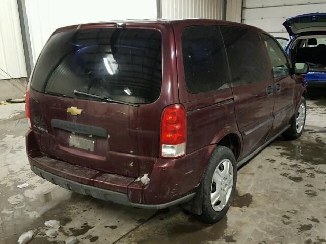 1GNDU23L86D240672 - 2006 CHEVROLET UPLANDER L BURGUNDY photo 4