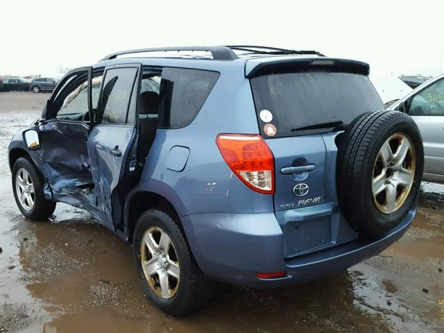 JTMBD33V786082095 - 2008 TOYOTA RAV4 BLUE photo 3