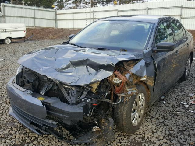 3VW1K7AJ1DM390833 - 2013 VOLKSWAGEN JETTA BASE 灰色 照片 2