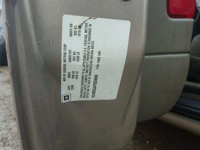 1G1NE52J4Y6204943 - 2000 CHEVROLET MALIBU LS თაფლისფერი ფოტო 10