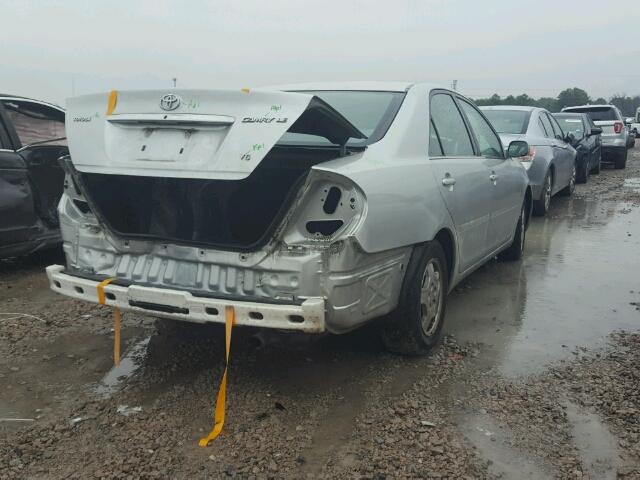 4T1BF30K72U522965 - 2002 TOYOTA CAMRY LE SILVER photo 4