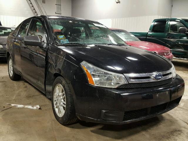 1FAHP35N39W116409 - 2009 FORD FOCUS SE BLACK photo 1