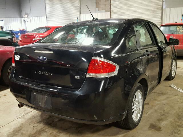 1FAHP35N39W116409 - 2009 FORD FOCUS SE BLACK photo 4