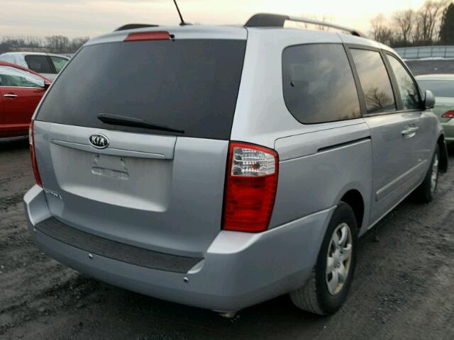 KNDMG4C33A6334144 - 2010 KIA SEDONA LX GRAY photo 4