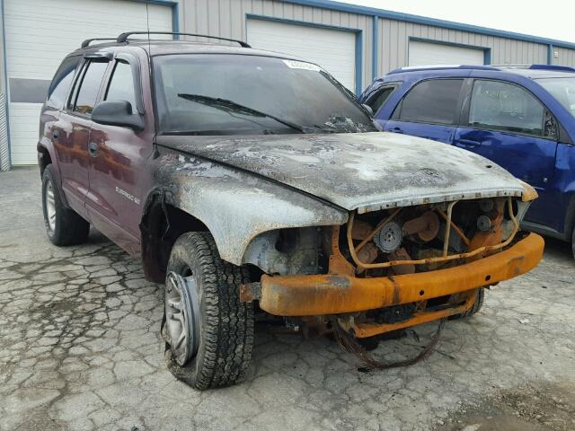 1B4HS28Z61F545403 - 2001 DODGE DURANGO MAROON photo 1