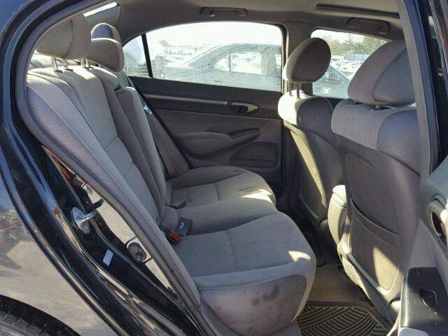 1HGFA16818L023146 - 2008 HONDA CIVIC EX შავი ფოტო 6